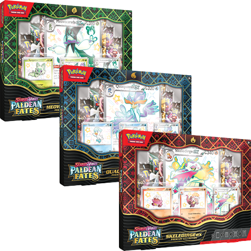 Pokemon TCG - Scarlet & Violet - Paldean Fates - Premium Collection Box Set Of 3