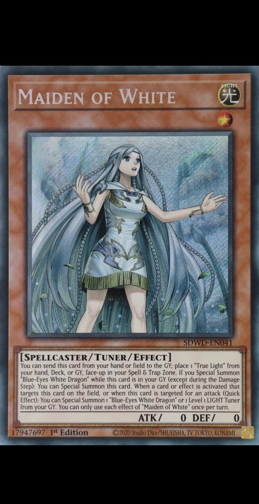 Maiden of White - SDWD-EN041 - Secret Rare - 1st Edition - Yugioh